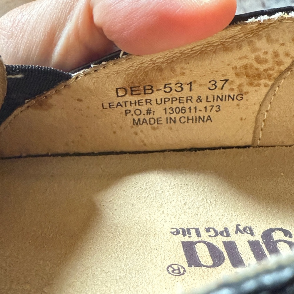 Alegria Black Embossed Loafers - Picture 4 of 4